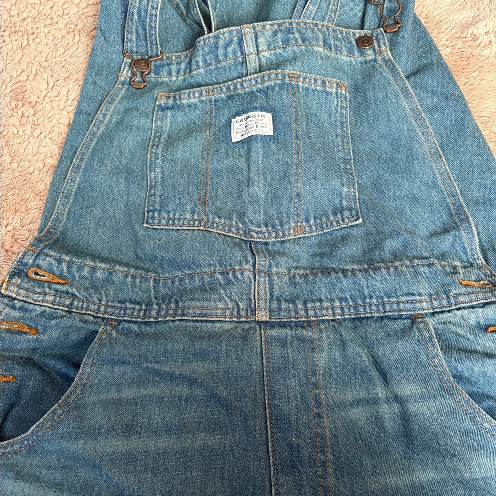 Levis Blue Denim Overalls